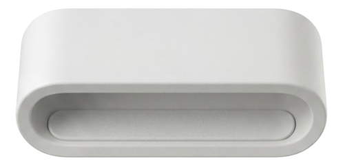 Discreet cable mount design for a clean look in home entertainment spaces.