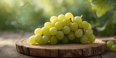Green grapes on a cutting board, highlighting kitchen hygiene and food handling practices