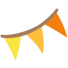 Illustration of a tricolor flag.