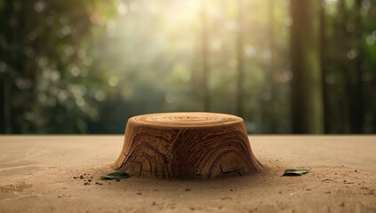 Wood grain of a tree, used as a UI backdrop for interface elements, Earth Day