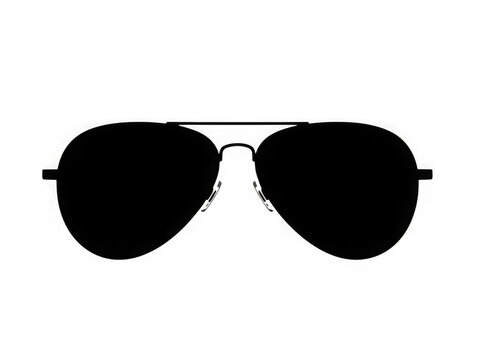 Stylish aviator sunglasses isolated on transparent background, png