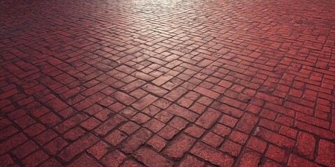 Reddish brown flooring with a composite circle background, pattern and texture for abstract design, urban setting, Earth Day