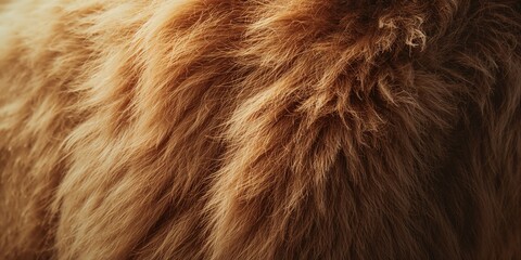 Fototapeta premium Close-up of lion fur texture suitable as UI background for wildlife conservation websites