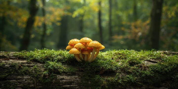 Xeromphalina campanella and Xeromphalina kauffmanii fungi, emphasizing preservation of native species in forest ecosystems