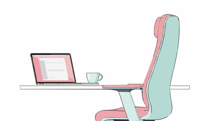 Organized Desk Setup for 2026 Planning Productivity with Laptop, Calendar, Planner, and Coffee Break