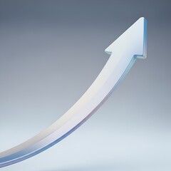 Professional Growth Arrow with Soft Business Feel