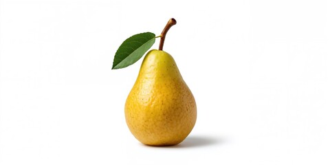 Shingo pear on white background for package design, clean presentation and product clarity