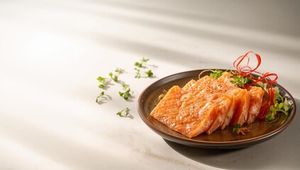 Kamaboko fish cake, sliced seafood product for culinary use, seafood processing safety