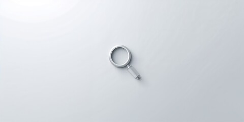 Magnifying glass icon on a digital interface used for search functions, user navigation and accessibility