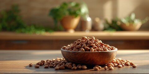 Dried board beans set for hydration, focusing on food handling and kitchen workflow