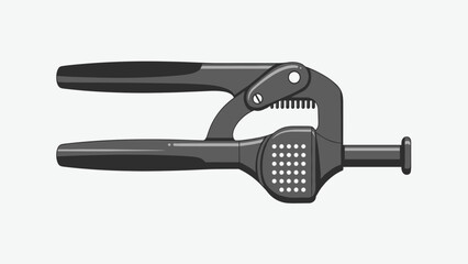 Garlic Press Kitchen Tool Black.