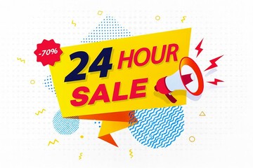 Limited time offer 24 hour sale with 70 percent discount