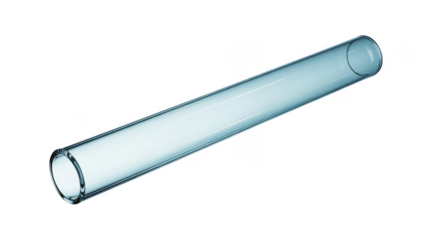 Glowing Fluorescent Light Tube lighting isolated on a transparent background