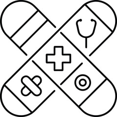 Obraz premium Healthcare Medical Badge