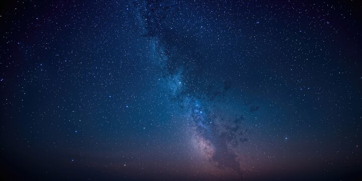 Night sky filled with stars providing a backdrop for text placement, used in design or presentation slides