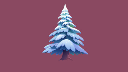 Spruce, conifers, trees, snow, sky, ice, freshness, vector, graphics, holiday, children's, joy, dream, family, peace, congratulations, postcards, design, Christian traditions