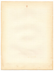 Altes Strukturpapier eines vintage Photos Passepartout R&uuml;ckseite mit kleinem runden Rostfleck