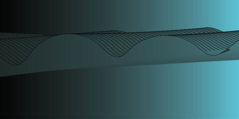 Abstract wave dynamic curve lines on transparent background. Digital energy waves technology concept.	

