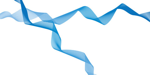 Abstract wave dynamic curve lines on transparent background. Digital energy waves technology concept.	
