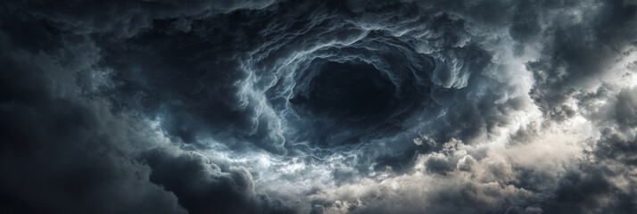 Massive hurricane storm system viewed from space