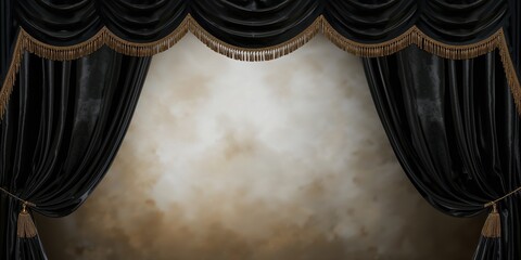 Silk curtains with tassels used as a decorative window treatment, suitable for interior design or home decor, World Environment Day