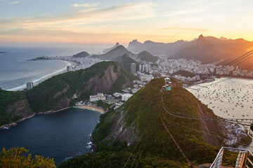 P&ocirc;r do Sol no P&atilde;o de A&ccedil;&uacute;car, Rio de Janeiro - RJ