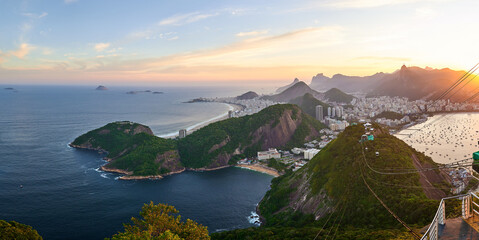 P&ocirc;r do Sol no P&atilde;o de A&ccedil;&uacute;car, Rio de Janeiro - RJ