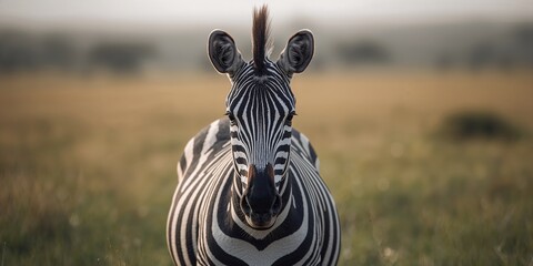 Obraz premium Close-up of a zebras skin texture with a focus on animal adaptation and habitat