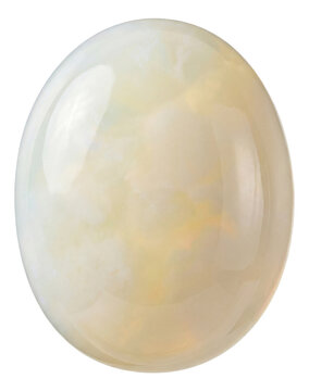 Cacholong opal featuring a porcelain-like texture and subtle inner radiance.