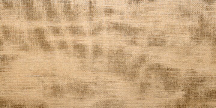 Jute hessian sackcloth woven burlap texture background in yellow beige cream color used for packaging or textile backdrop