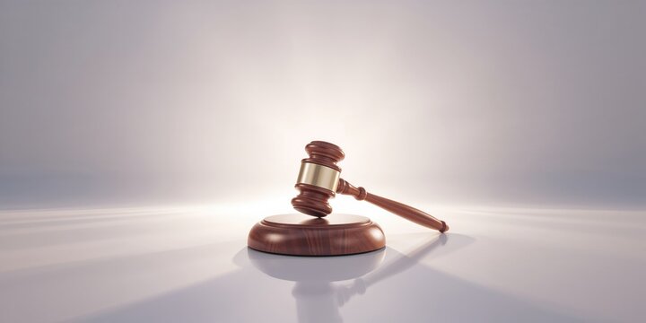 A judge's gavel resting on law books highlighting judicial authority, legal awareness day - Powered by Adobe