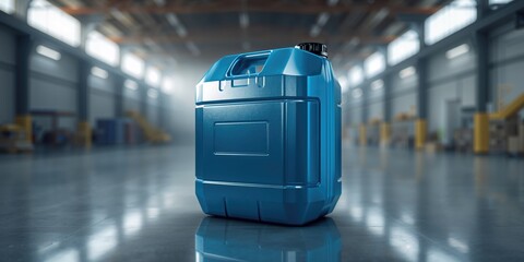 Large 30-liter plastic container used for bulk storage, emphasizing durability for warehouse operations, Earth Day