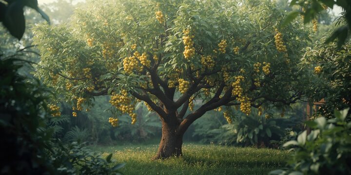 Indian Gooseberry tree bearing ripe fruits, highlighting nutritional benefits in herbal remedies