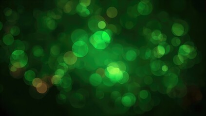 Blurred green circular bokeh pattern used as UI backdrop, Earth Day