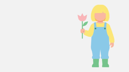 Spring Arrival &ndash; Scandinavian Child