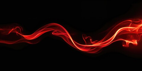Red fire smoke swirling on a black backdrop, designed for editorial header backgrounds, Nowruz