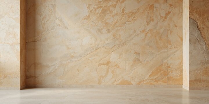 Modern office space featuring a high-quality light beige textured wall suitable for branding and signage, interior setting
