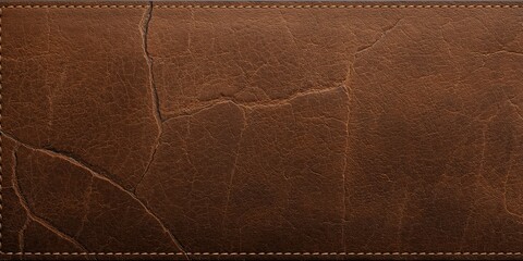 Detailed shot of a brown leather belt with visible stitching, emphasizing craftsmanship, World Leather Day