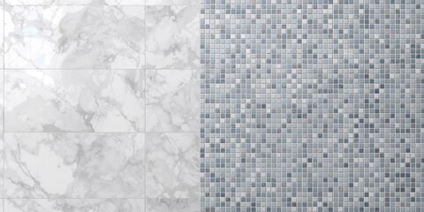 Fototapeta premium Small square tiles of color used as a background for text layout or design, visual pattern and surface texture