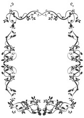 Oak tree branch weaving pattern for diploma frame