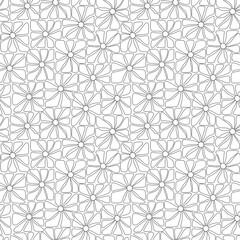 1970s daisy chamomile flowers. Beautiful floral seamless pattern