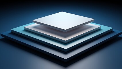 Modern layered glass design