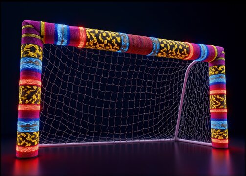 porteria, blanco, rojo, aislada, dinero, variopinto, color, arte, close-up, balompie, futbol, soccer, malla