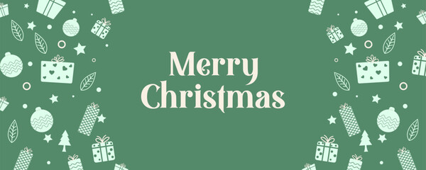 Naklejka premium wintertime for Merry Christmas and Happy New Year seasonal greetings holiday background