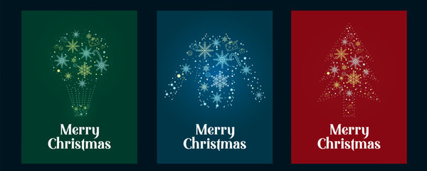 wintertime for Merry Christmas and Happy New Year seasonal greetings holiday background