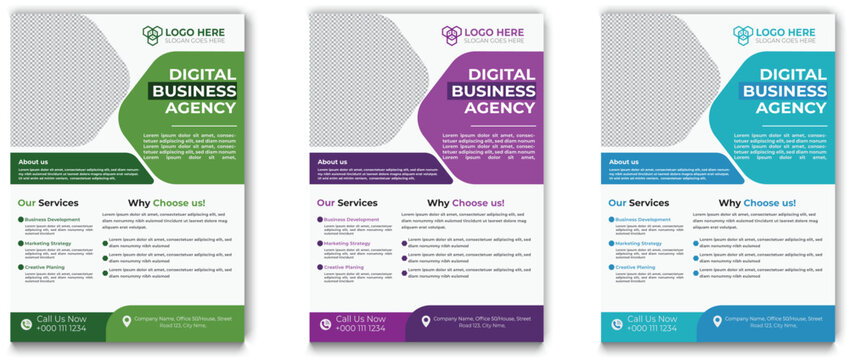 Modern business flayer template design