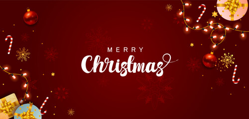 wintertime for Merry Christmas and Happy New Year seasonal greetings holiday background