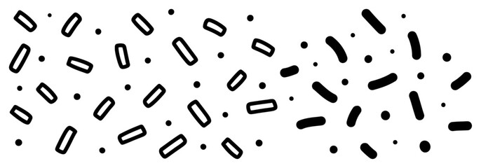 festive hand drawn confetti sprinkles pattern texture