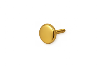 Golden thumbtack pushpin pin office stationery supplies