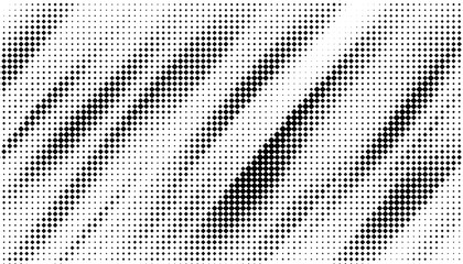 Black and white smooth transition of halftone pattern with geometric shape for sporty and modern background. Vector Format Illustration 